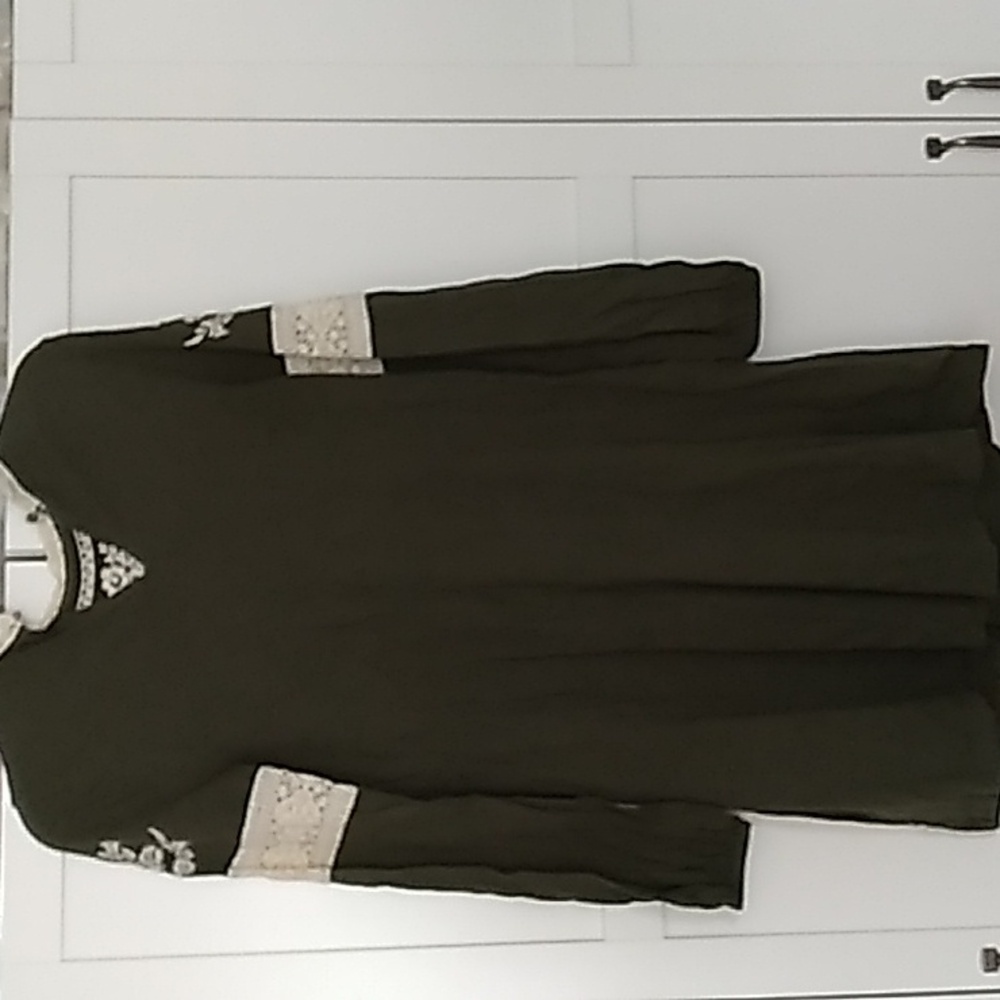 TopShop Ethnical Dress Tunic 100 % Cotton Size 4 - Picture 9 of 14